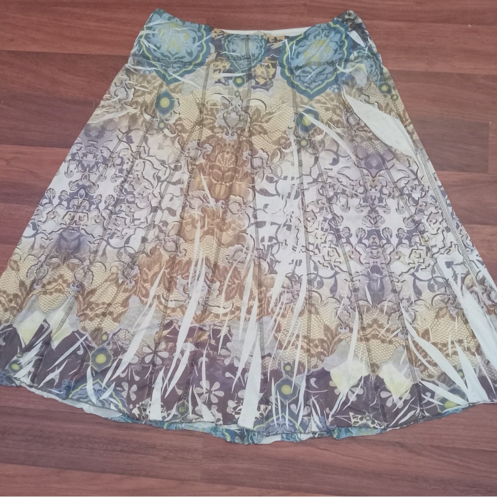 One World Women's Stretch Long Skirt, Size Large